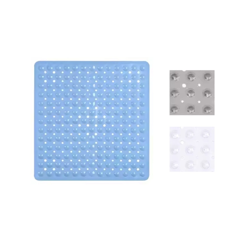 Bathroom Square Anti Slip Bath Mat 50 x 50 cm Assorted Colours 7486 (Parcel Rate)