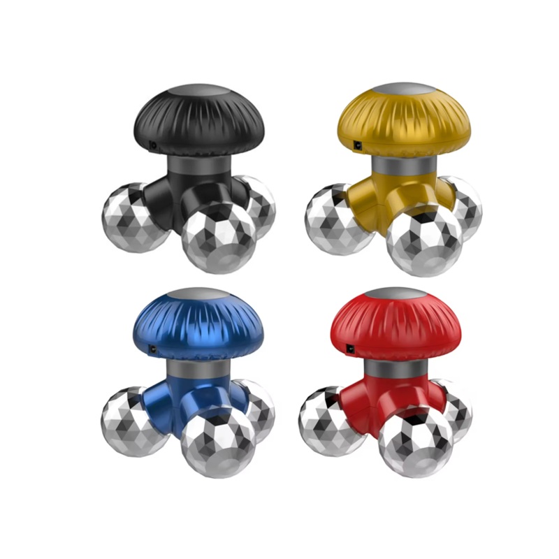 Mushroom Hand Mini Electric Massager 10.5 x 9.6 x 10.1 cm Assorted Colours 7160 / 7760 (Parcel Rate)