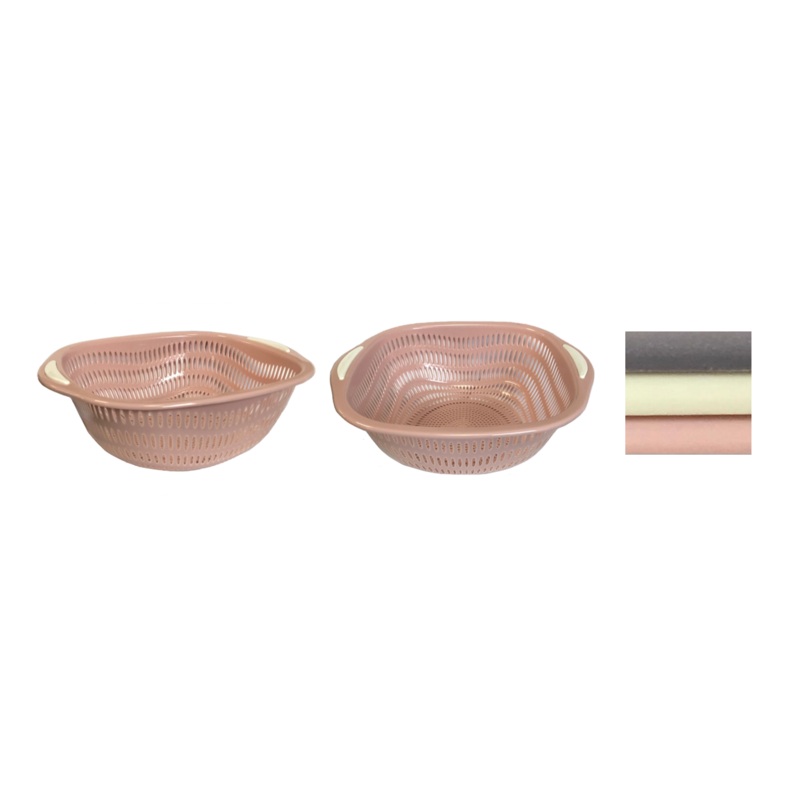 Plastic Strainer Drainer Colander Basket 30 x 11 cm Assorted Colours 7622 (Parcel Rate)