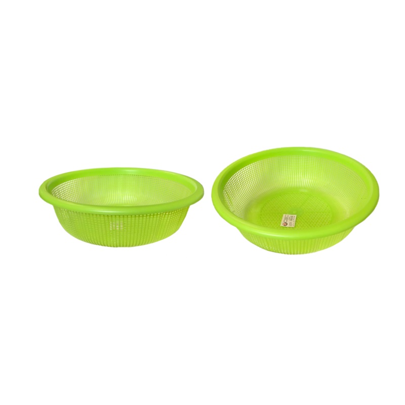 Plastic Strainer Fruit Washing Drainer Basket 34.5 x 9.5 cm Assorted Colours 7620 (Parcel Rate)
