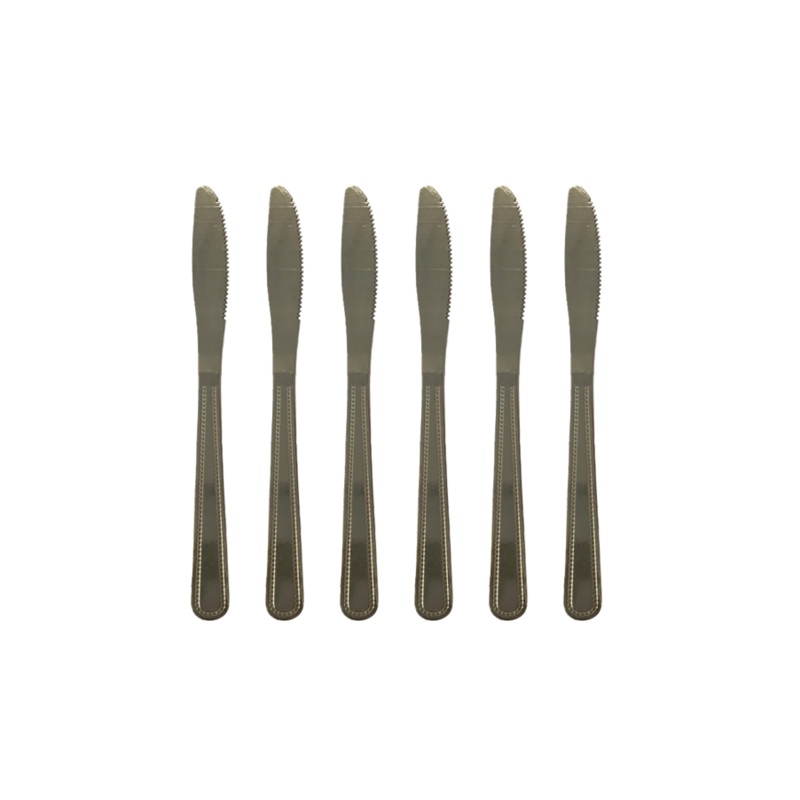 Stainless Steel Dining Butter Knife 20.5 cm Pack of 6 7548 (Parcel Rate)