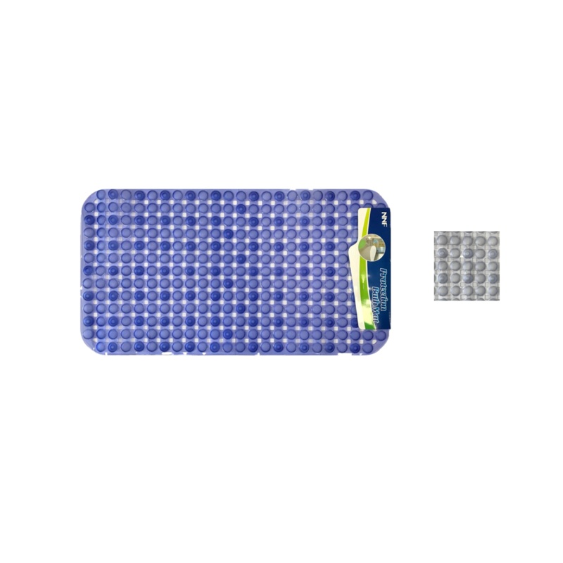 Bathroom Rectangular Anti Slip Bath Mat 68 x 36 cm Assorted Colours 7485 (Parcel Rate)