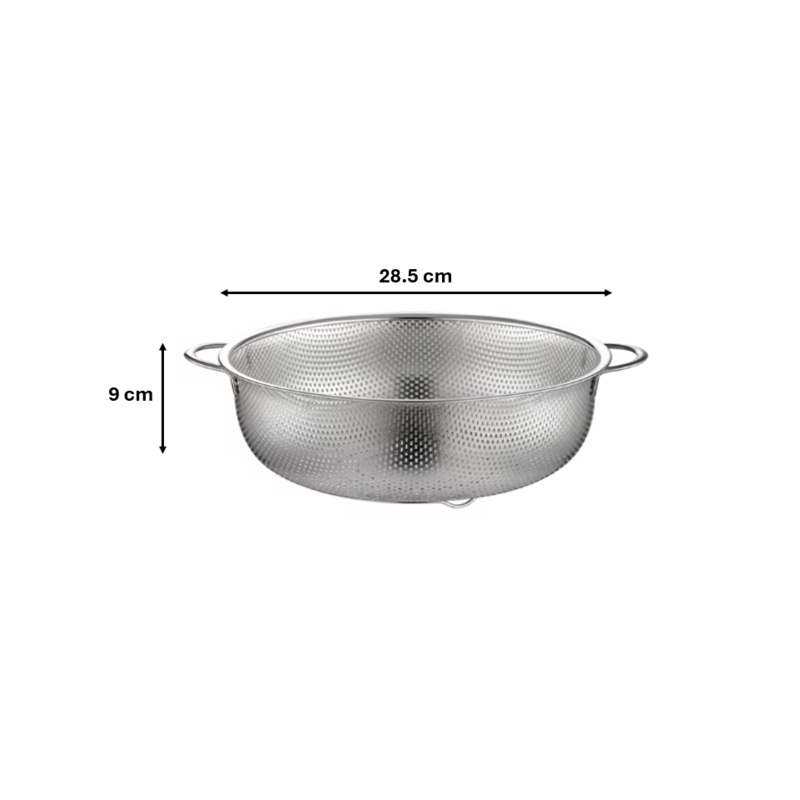 Metal Kitchen Strainer Colander 28.5 cm 7651 (Parcel Rate)