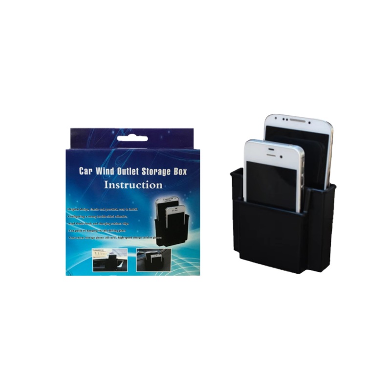 Plastic Car Air Vent Phone Holder Storage Box 8.5 x 10 x 3.5 cm 2299 (Parcel Rate)