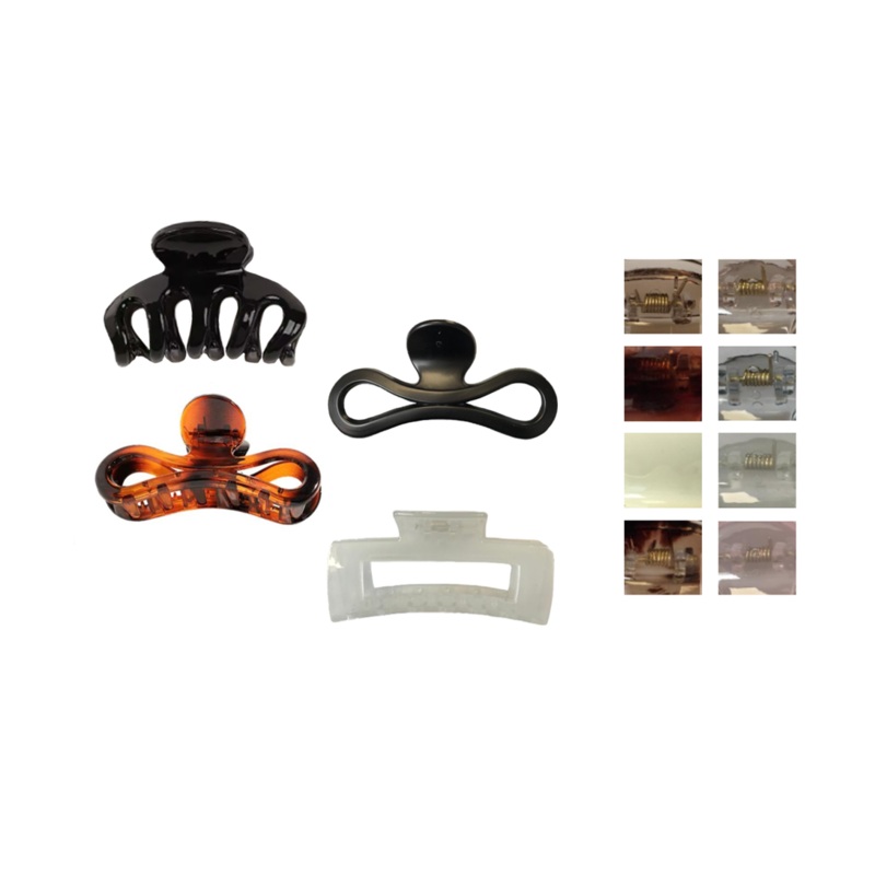 Plastic Hair Claw Clip 9 cm Assorted Colours and Designs 7771 (Parcel Rate)