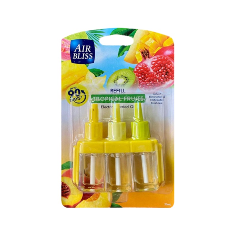 Air Bliss Air Freshener Scented Oil Plug In Refill 20ml Tropical Fruit ATF (Parcel Rate)