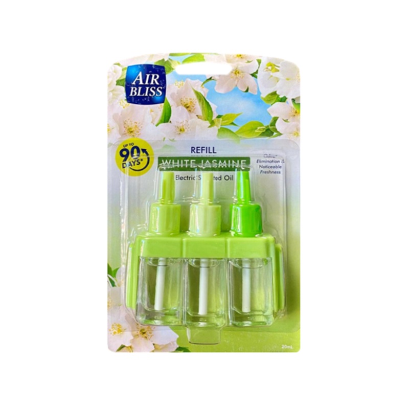 Air Bliss Air Freshener Scented Oil Plug In Refill 20ml White Jasmine AWJ (Parcel Rate)