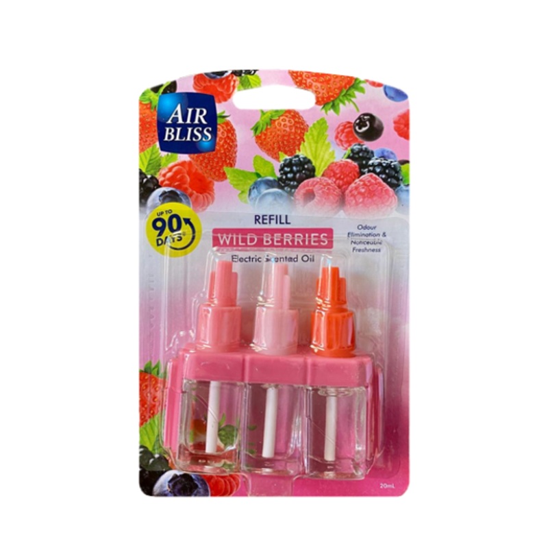 Air Bliss Air Freshener Scented Oil Plug In Refill 20ml Wild Berries AWB (Parcel Rate)