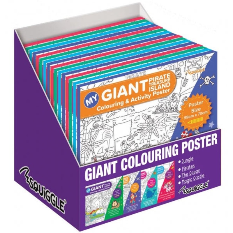 Children’s Fun GIANT Colouring Poster 99 x 70cm Assorted Designs P2830 (Parcel Rate)