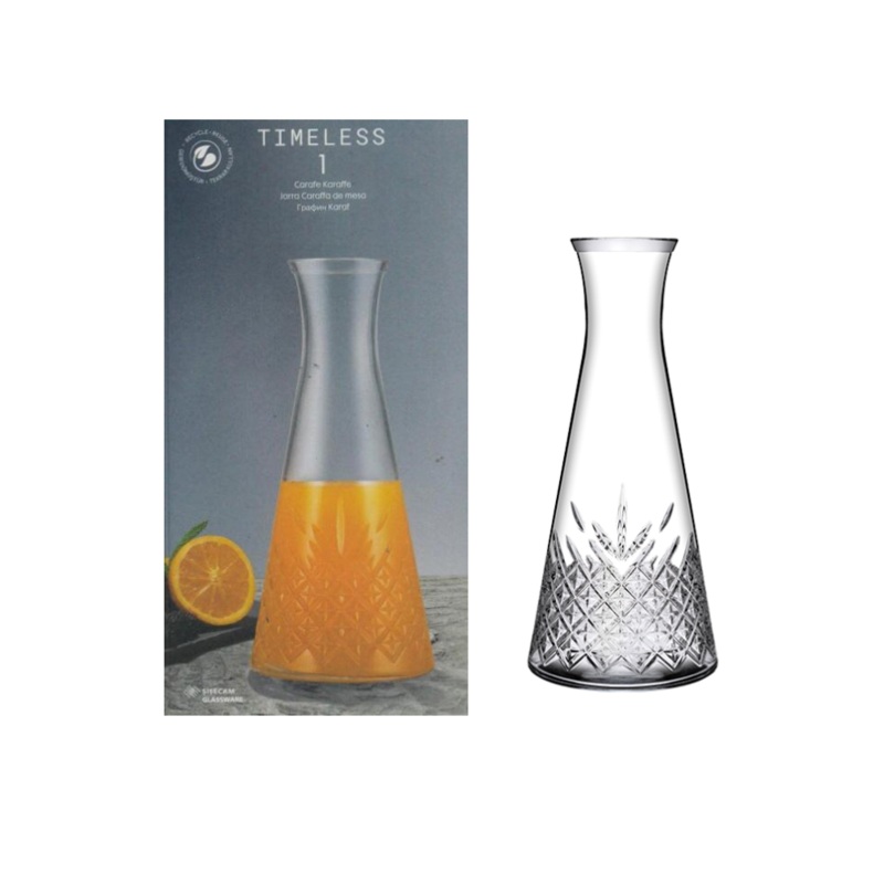 PB Timeless Glass Water Drink Carafe Jug 940cc 80402 (Parcel Plus Rate)