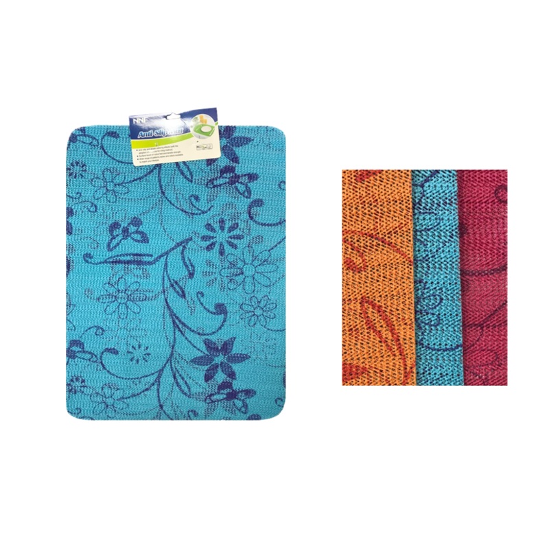 PVC Non Slip Dining Placemat with Floral Print 30 x 40 cm Pack of 2 Assorted Designs 7512 (Parcel Rate)