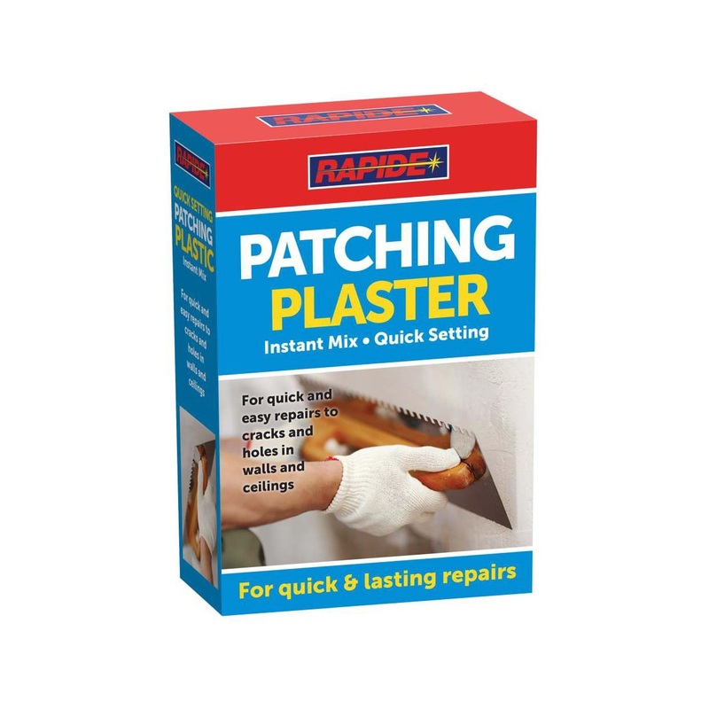 Rapide Patching Plaster Instant Mix Quick Setting Lasting Repairs 600g 3129A (Parcel Rate)