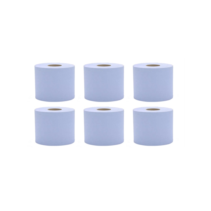 Abzorbex Blue Cleaning Centrefeed Paper Roll Pack of 6 LL5900 (Big Parcel Rate)