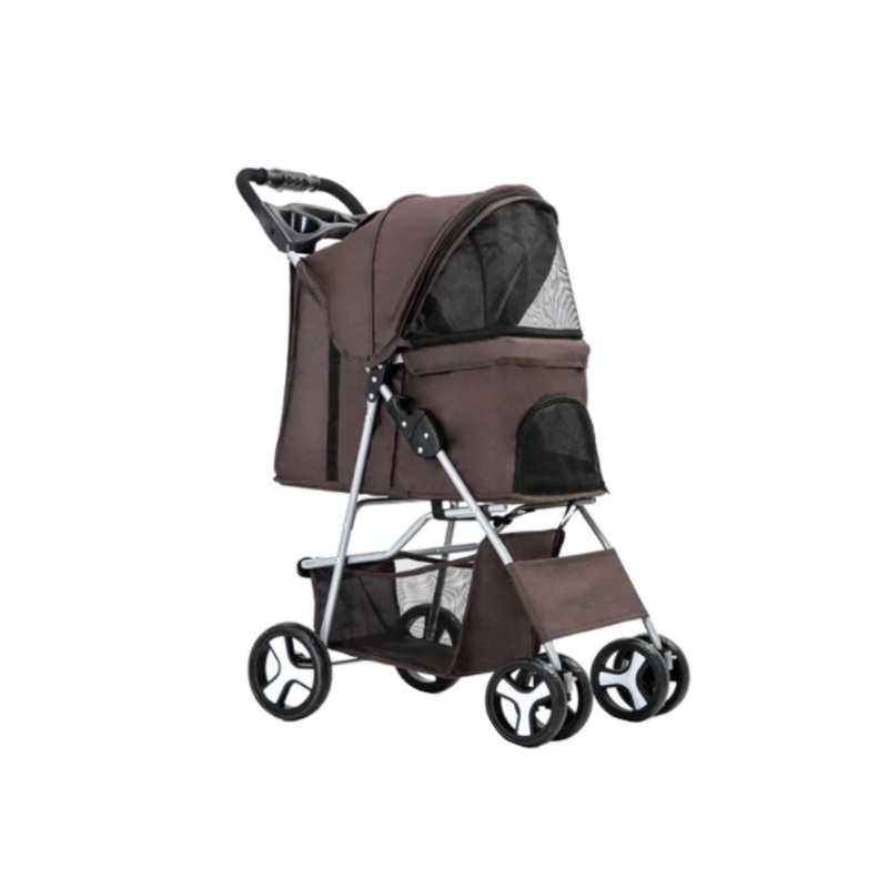 Pet Dog Pram Buggy Stroller with Plastic Handle 80 x 75 x 40 cm Assorted Colours 6943 A (Big Parcel Rate)