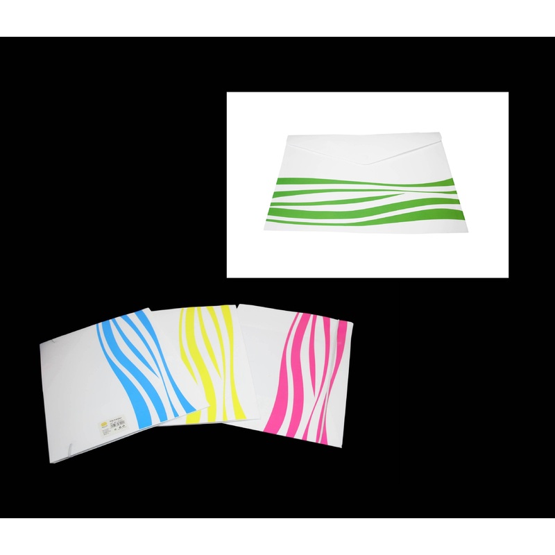 Plastic Office File Paper Folder Holder 32 x 24cm Assorted Colours 6091 (Large Letter Rate)