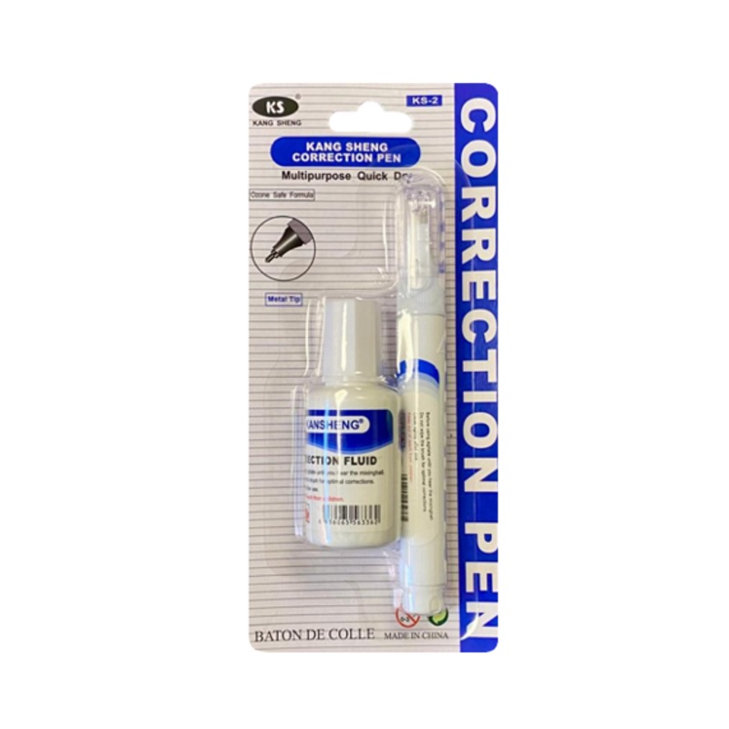 White Liquid Correction Pen and Fluid Pot Pack of 2 7804 (Large Letter Rate)