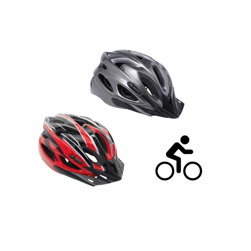 Adult Bike Bicycle Helmet with Chin Strap One Size Assorted Colours 7967 (Parcel Rate)