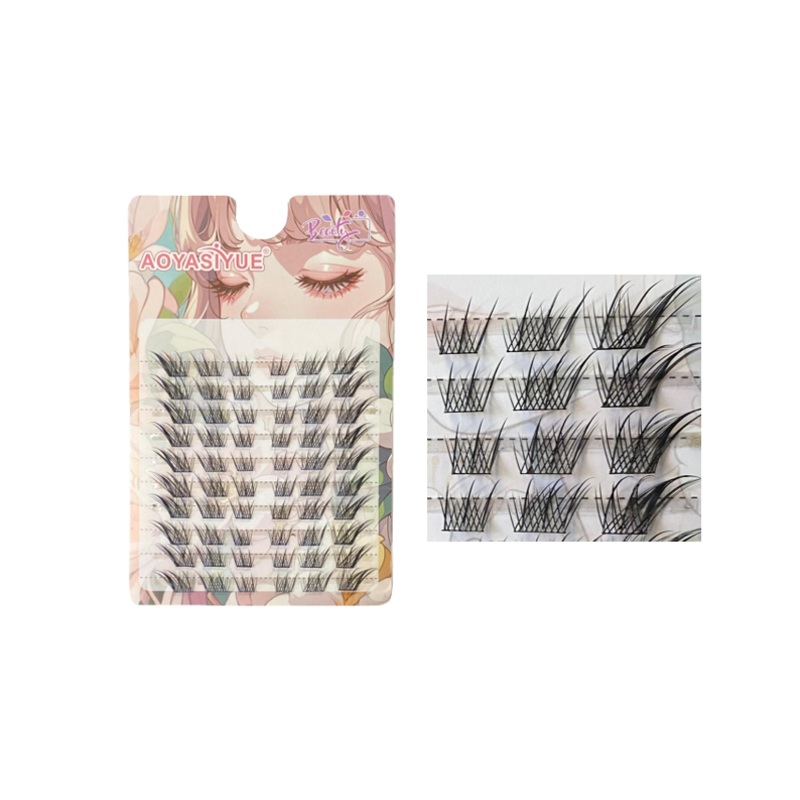 Aoyasiyue Fake False Individual Manga Style Cluster Eyelash Pieces 7923 (Large Letter Rate)