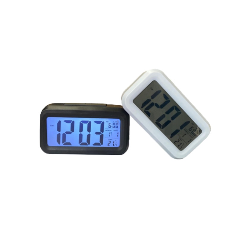 Bedroom LCD Digital Display Alarm Clock 14 x 7.5 x 4.7cm Assorted Colours 7909 (Parcel Rate)