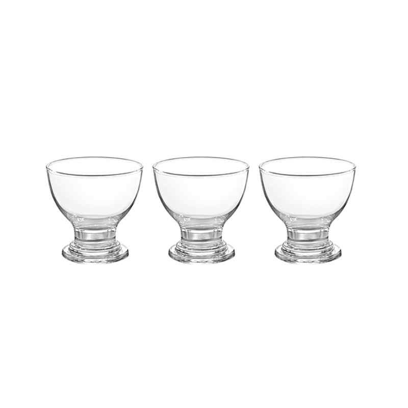 Nova Delight Glass Ice Cream Cups Pack of 3 G1065 (Parcel Plus Rate)