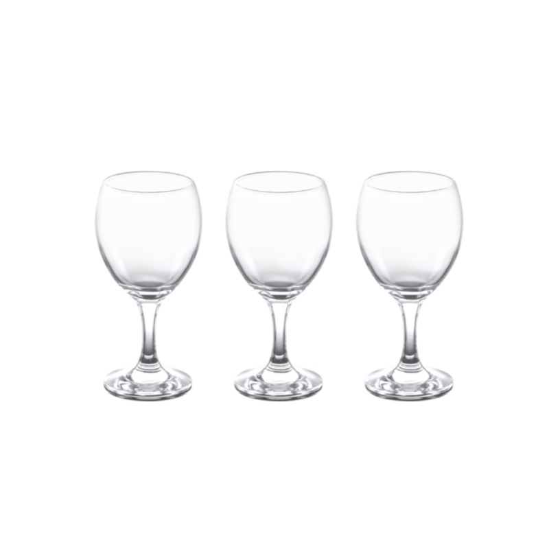 Nova Imperial Goblet Wine Drinking Glasses 330ml Pack of 3 G1064 / SNV002 (Parcel Plus Rate)