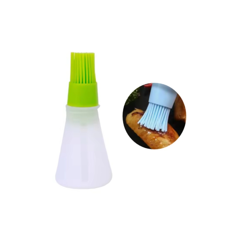 Oil  / Melted Butter Silicone Basting Pastry Brush Bottle 11cm Assorted Colours 7865 (Parcel Rate)