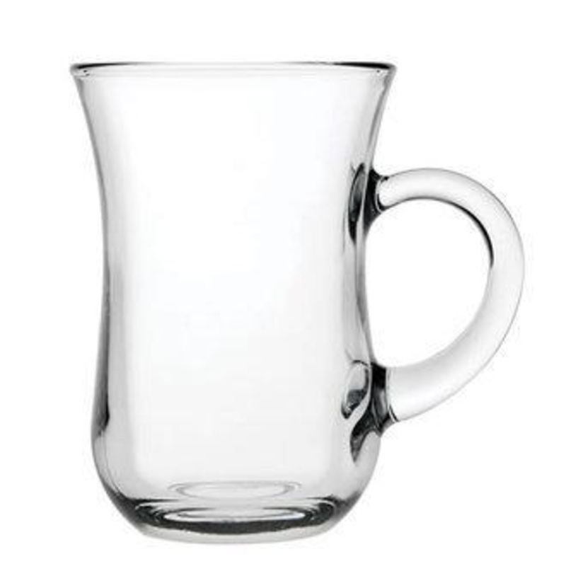 Ovel Tea Glasses with Handles Set of 6 21061 (Parcel Plus Rate)
