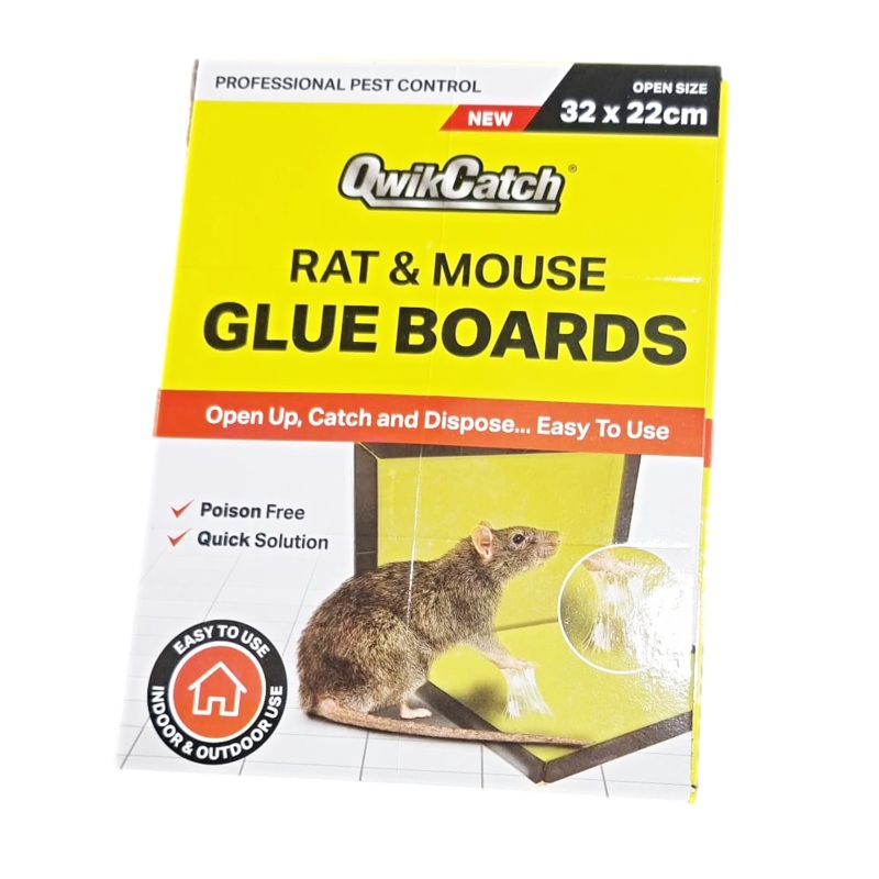 QuickCatch Rat & Mouse Glue Boards Poison Free 32 x 22 cm 900023 / TR003 (Parcel Rate)