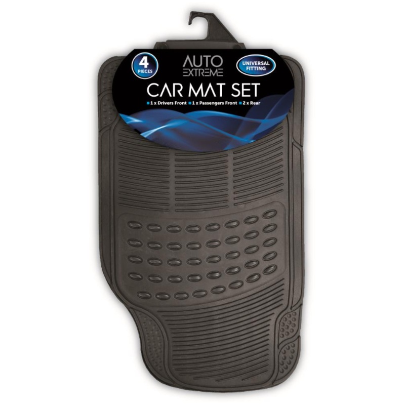Rapide AX Rubberised Car Mat Set of 4 1466 (Parcel Rate)
