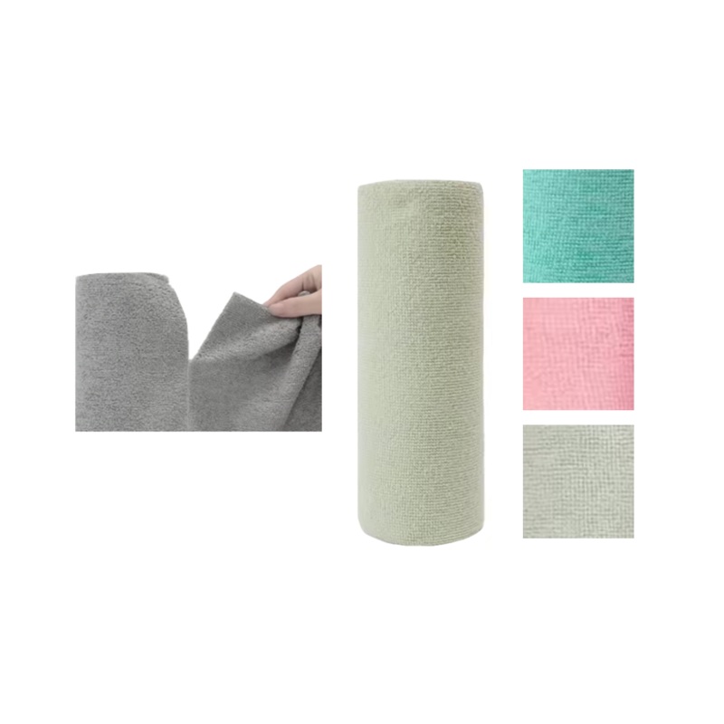 Reusable Microfibre Kitchen Towel Cloth 25 x 25cm Roll of 20 Assorted Colours 7870 (Parcel Rate)