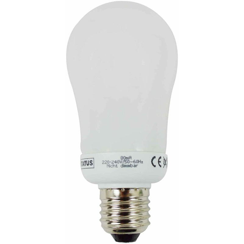 Status 5W Mini GLS Bulb Low Energy 240 Lumen E27 Small Screw Cap 5282 (Parcel Rate)