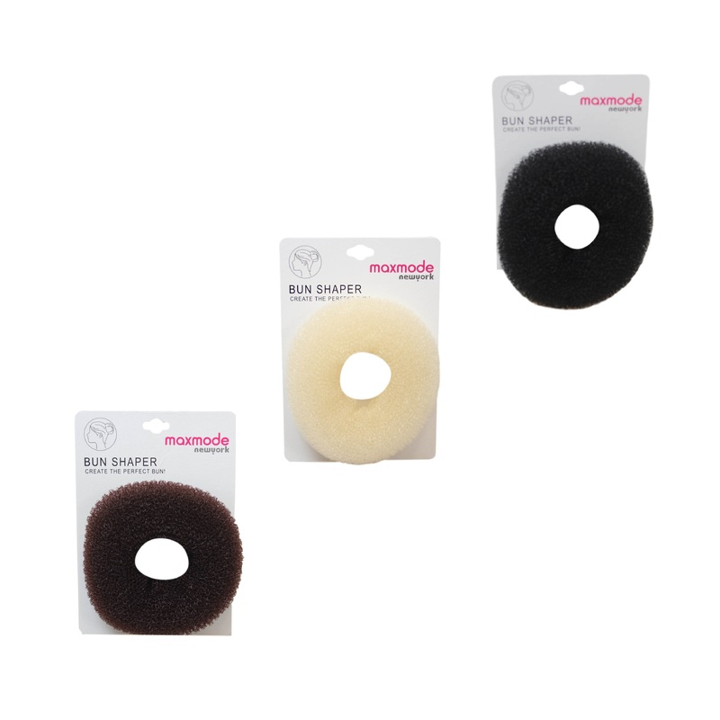 Mesh Hair Bun Styler Donut Former Ring 10cm Assorted Colours 6235 (Parcel Rate)