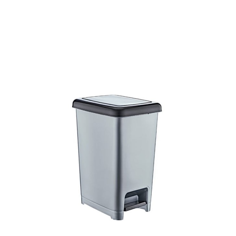 Plastic Kitchen Bathroom Slim Pedal Bin 10 Litre D01041 PB10 A (Parcel Rate)